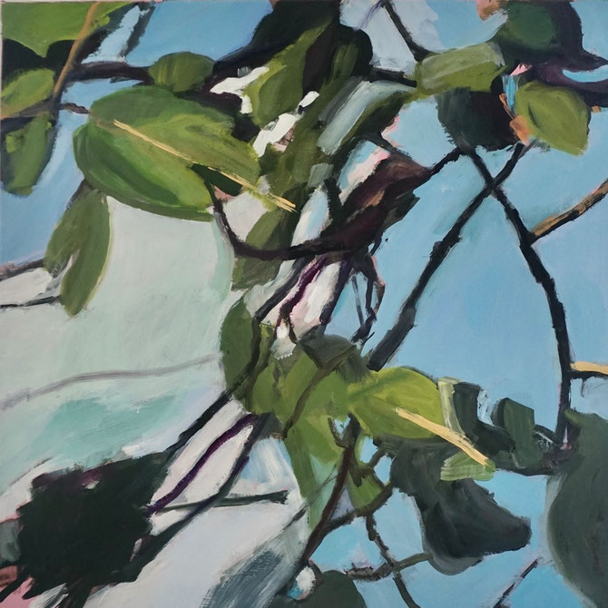  change of perspective   2022   160 x 150 cm  Öl / Leinwand  - Herta Müller