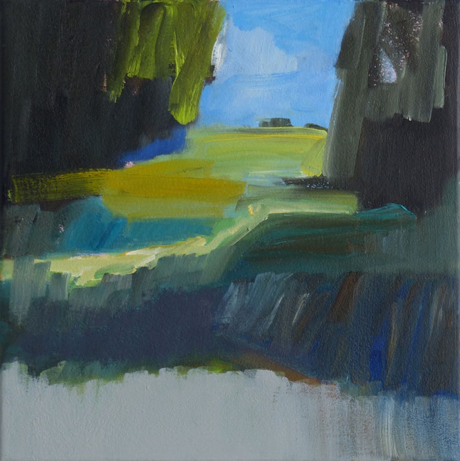 Sauen 2015 30 x 30 cm Öl / Leinwand