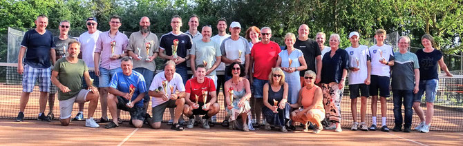 Die Sieger und Platzierten der Tennismeisterschften 2025