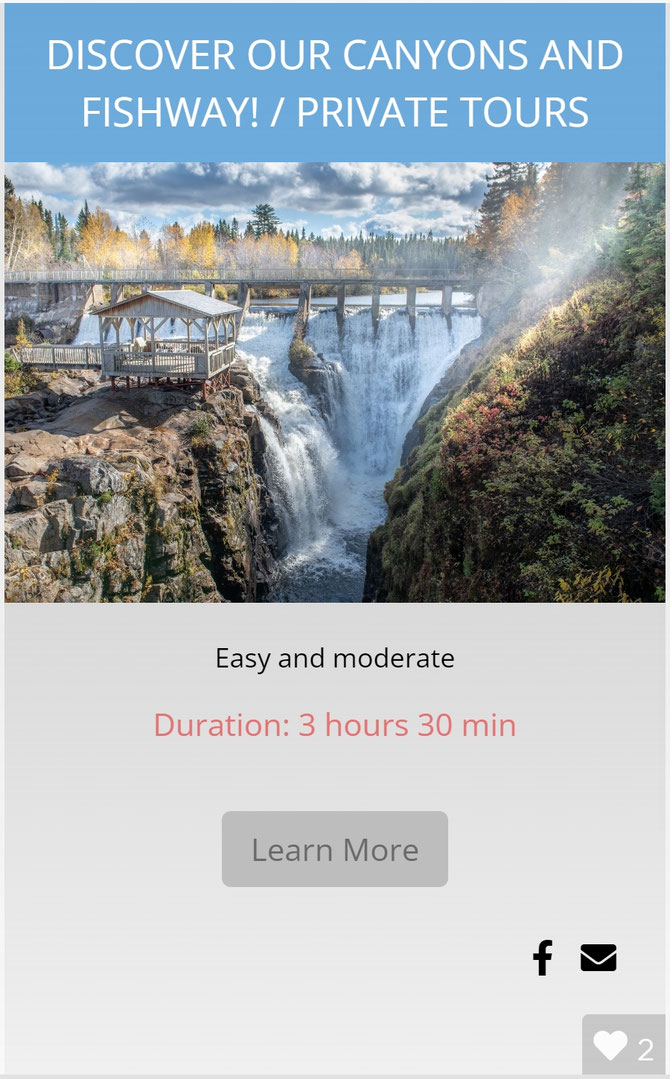 SAGUENAY GUIDED TOURS / English tours / Port area Saguenay / National