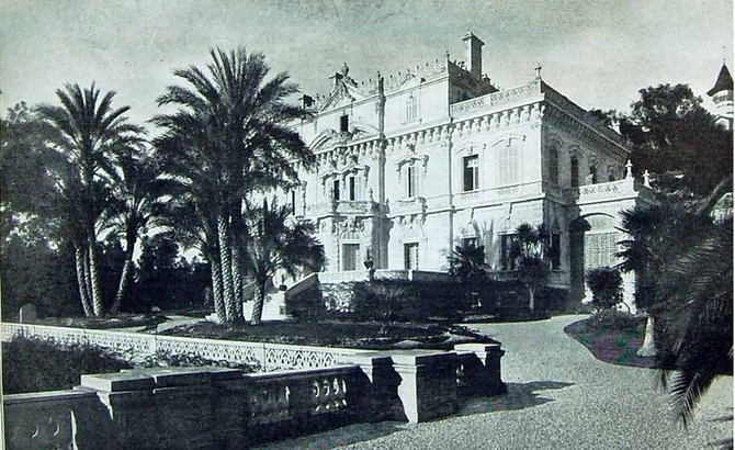 LE CHATEAU DE THORENC EN 1898. UNE GRANDE VILLA, STYLE RESIDENCE DE VILLEGIATURE PRISEE DES ANGLAIS. 