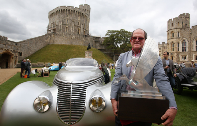 SEPTEMBRE 2016.  PRIMEE AU CONCOURS D'ELEGANCE DU CHÂTEAU DE WINDSOR