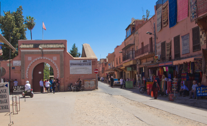 ENTREE DU PALAIS EL BAHIA - PALAIS DE LA BELLE, DE LA BRILLANTE.