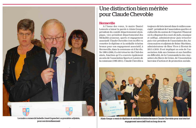 Artice de presse de Paris-Normandie