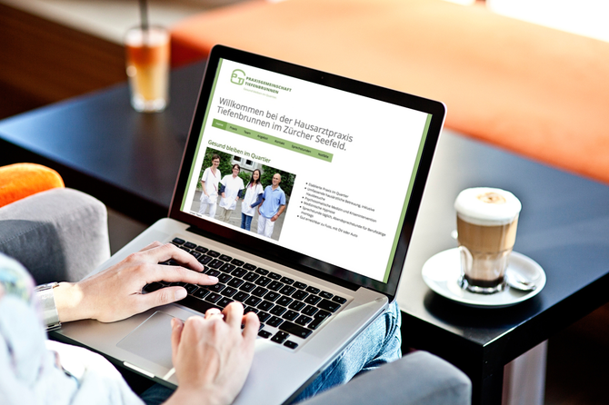 Die neue Website der Praxisgemeinschaft Tiefenbrunnen.