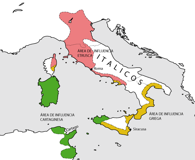 Zonas de influencia culturales de Italia