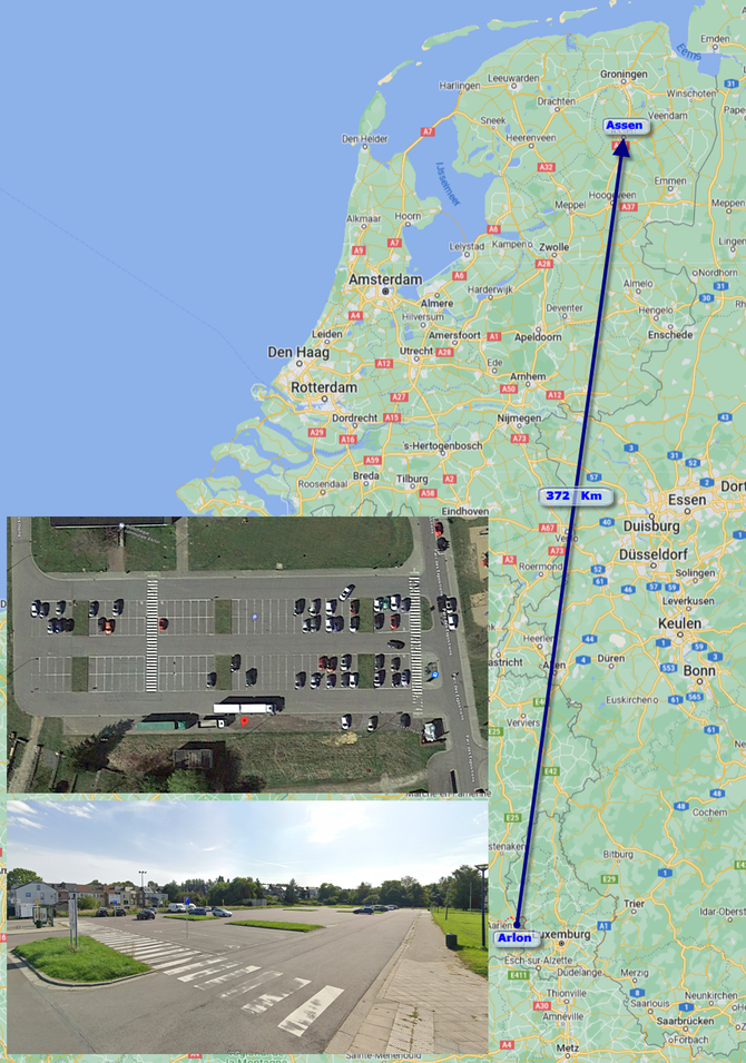 Hier moeten 4 trailers staan om 20.000 duiven te lossen.....