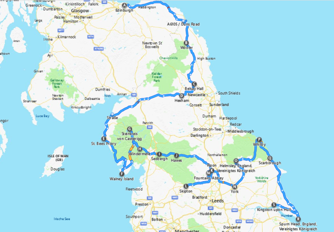 Nordengland im August 2019 - Wohnmobil-Rund-Reisen