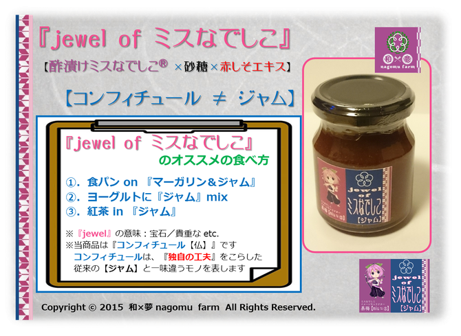 『jewel of ミスなでしこⓇ』【梅ジャム】