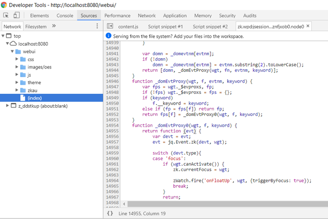 ChromeのDeveloper Toolsを使用して確認しています。