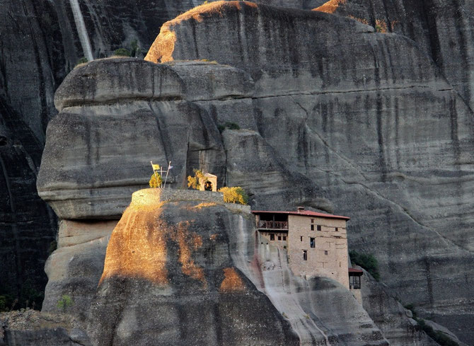 Meteorakloster im Abendlicht