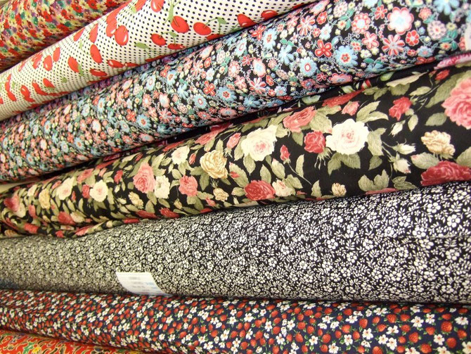 Silks, Wool, Cottons and Satin at Ealing Fabrics in West London