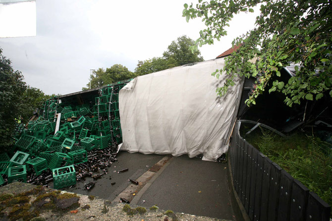 LKW-Unfall Hochstadt am Main (9) - (Foto: Stefan Johannes)