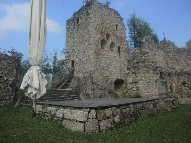 Kolosaler Anblick der Burgruine