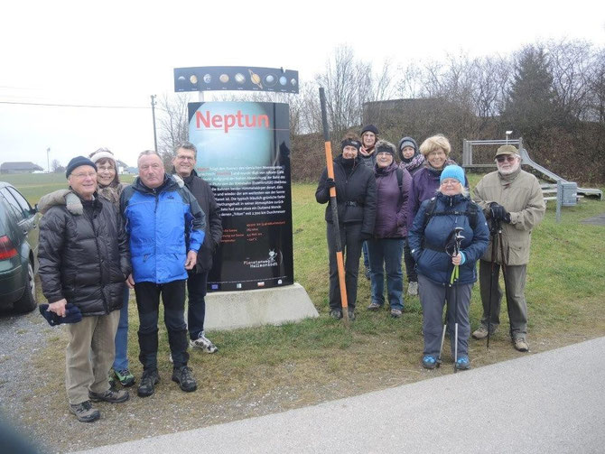 Wieder am Planetenweg angelangt.
