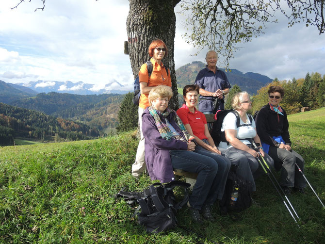 Herrlicher Blick auf die Spitzmauer und den großen Priel.