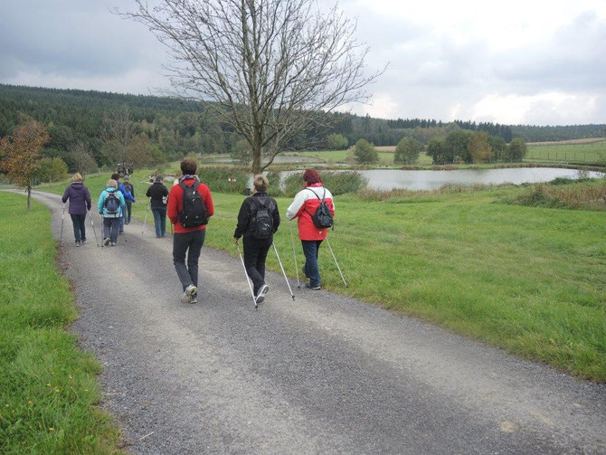 Am Rückweg von der Jausenstation zur Schwedenschanze.