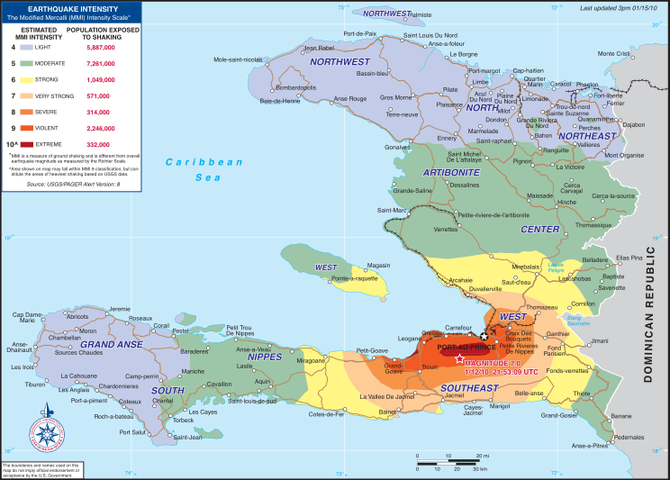 Carte des intensité sismiques. Sources: http://jfjpm-genie-civil.blogspot.fr/