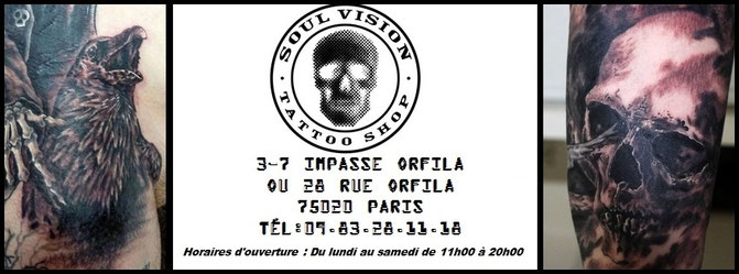 75020 PARIS - SOUL VISION TATTOO SHOP