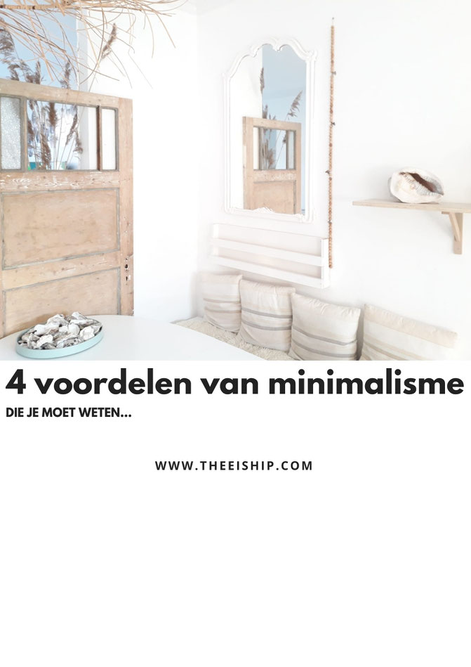 4 voordelen van minimalisme die je moet weten. By Thee is Hip!