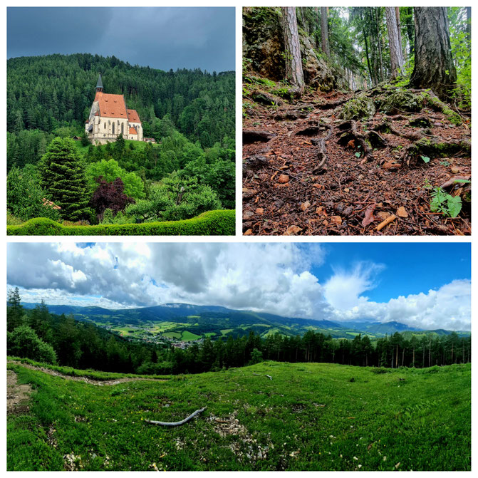babebi-ontour.com, Hatschn&Haxln, durch ganz Österreich, Semmering, Wechselgebiet, 20 Schilling Blick, Kernstockwarte, Natur, Feuersalamander, Corona, Kirchberg, Semmeringbahn, Bahnfahrt, Nostalgiebahn, Kalvarienberg, Regenwanderung