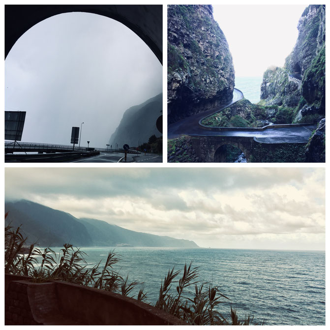  Madeira, Funchal, Radtour, Inselumrundung, Levadas, Korbschlitten, Porto Moniz, Felsenschwimmbecken, Santana, Calheta, 