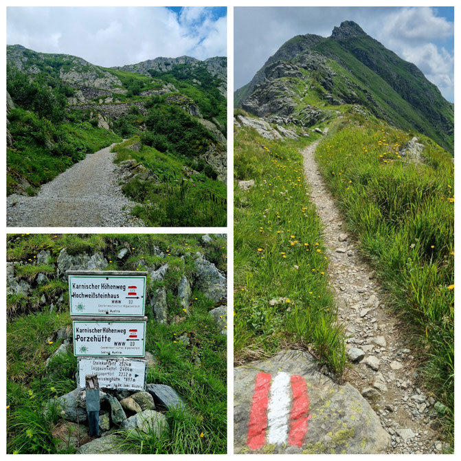 babebi-ontour.com, Hatschn&Haxln, durch ganz Österreich, Karnischer Höhenweg, Silian, Weitwandern, Wandern Dolomiten, Wandern Italien, Grenzwanderung, Panorama, Bergseen, KHW 403, Wandern Kärnten, Wandern Nassfeld, Bergtour, Mehrtagestour