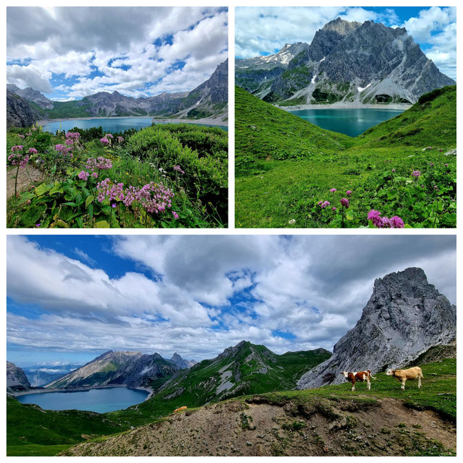 babebi-ontour.com, Hatschn&Haxln, durch ganz Österreich, Vorarlberg, Lünersee, Panorama, Wanderung, Wandern Schweiz, Bike&Hike, Brandnertal.