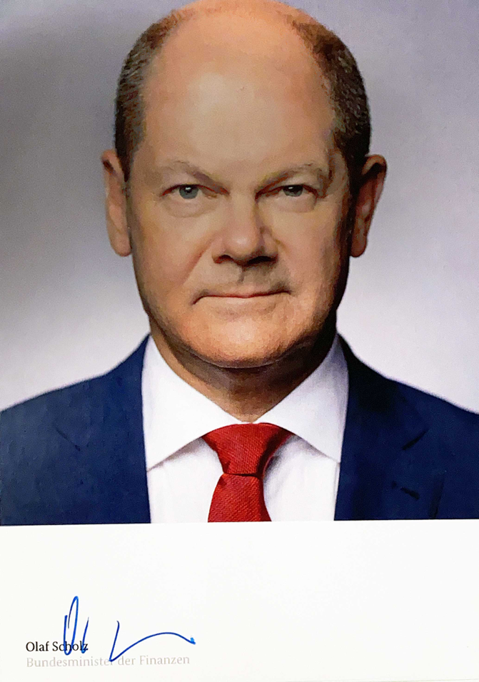 Autograph Olaf Scholz Autogramm