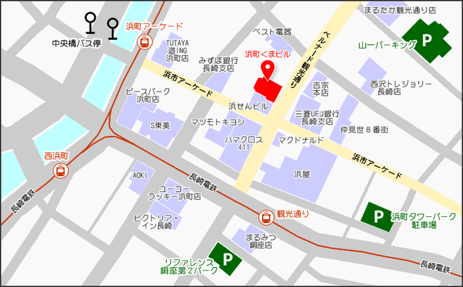 浜町くまビル アクセスマップ