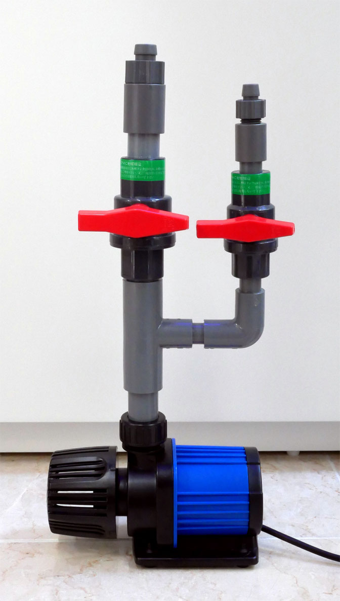 レッドシー リーファー ナノ(Redsea Reefer nano)用ポンプと配管キットご紹介 - saff design サフデザイン hsbao  背面濾過 水槽フランジ