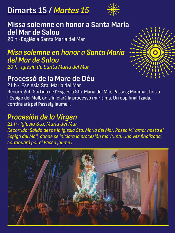 Programa de las Nits Daurades de Salou Fiestas