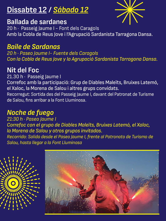 Programa de las Nits Daurades de Salou Fiestas