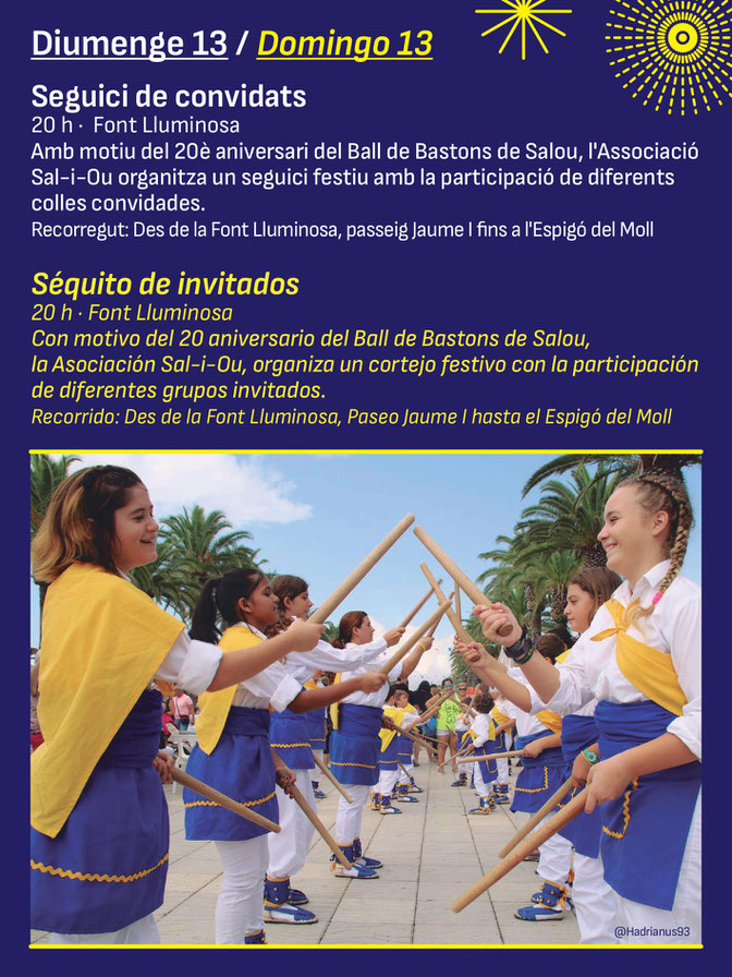 Programa de las Nits Daurades de Salou Fiestas