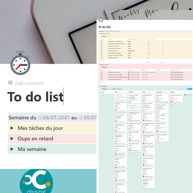 notion organisation de la to do list