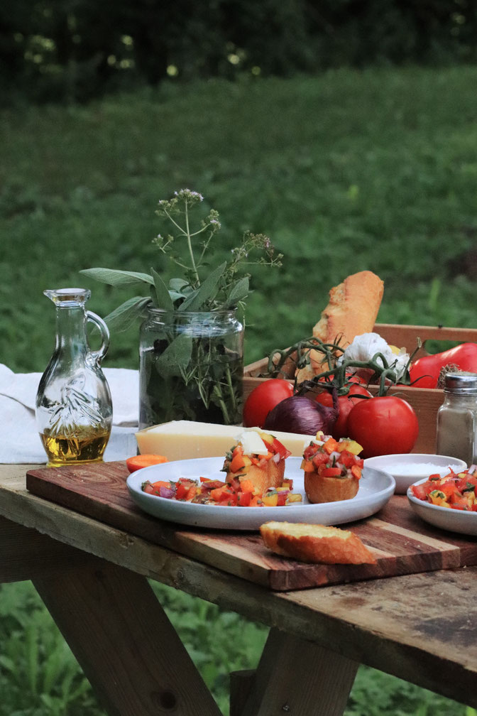 Salsa auf einem Tisch