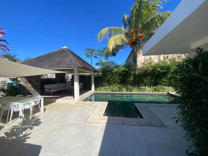 Villa for sale with 3 bedrooms, swimming pool and kiosk, fully furnished in Mauritius offered by jinvesty Mauritius