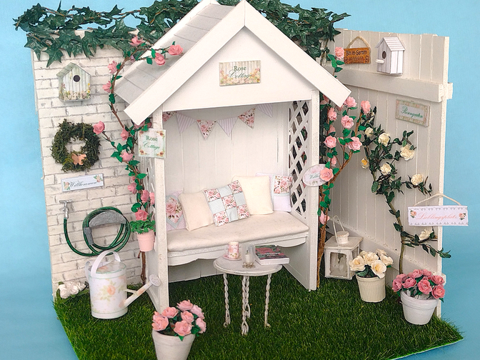 Miniatur-Rosengarten 1:12