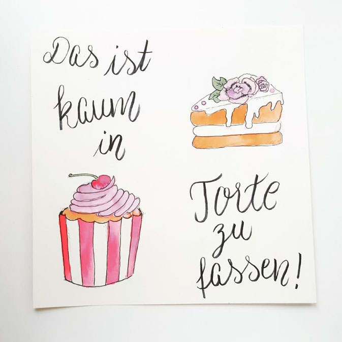 Letter Lovers larakraft - Handlettering: Das ist kaum in Torte zu fassen