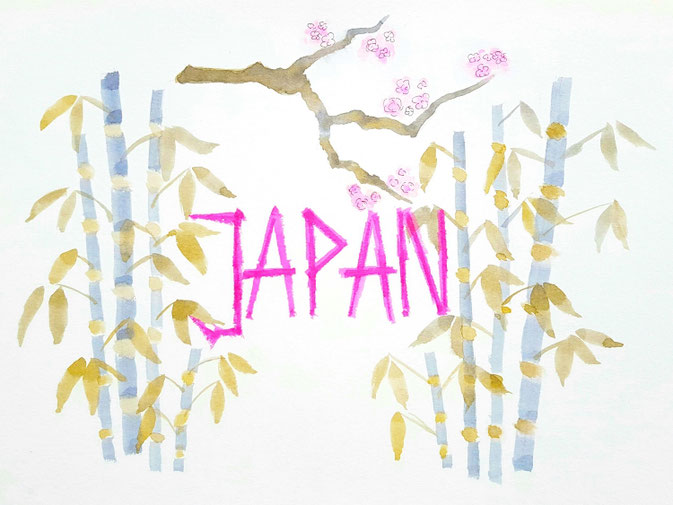 LetterLovers fraulitzi: Lettering mit Kosmetikschwämmchen - Japan