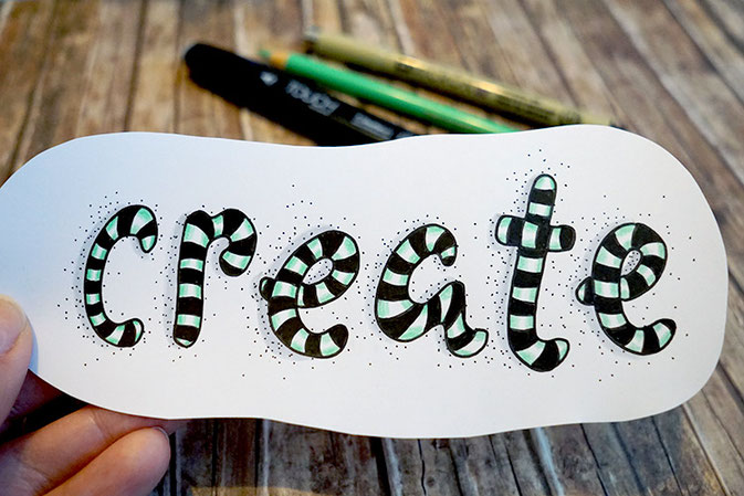 Letter Lovers: gelbkariert - Anleitung create