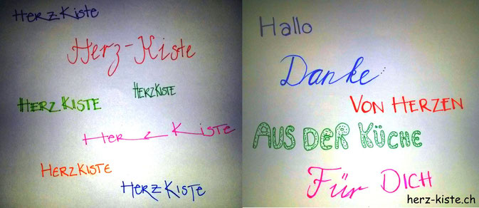 Lettering Buchstaben Schreiben