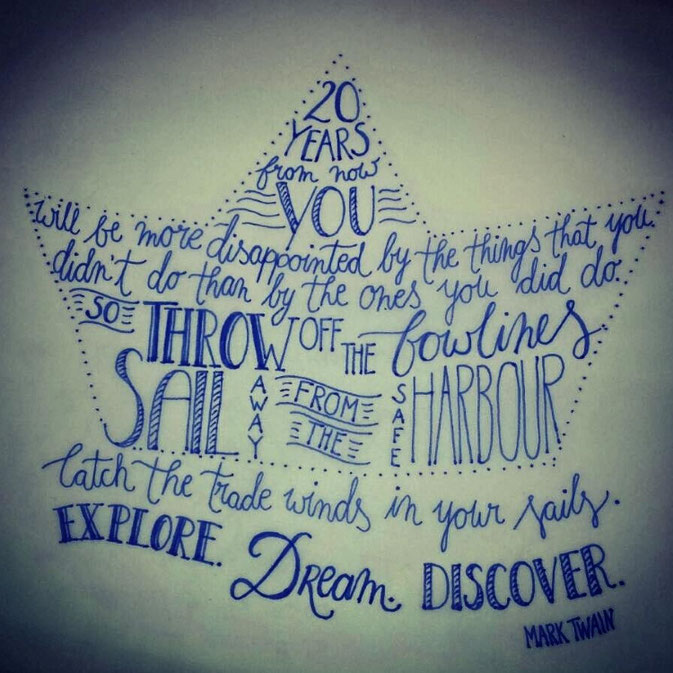 Letter Lovers letter.your.mind: Handlettering Zitat Mark Twain