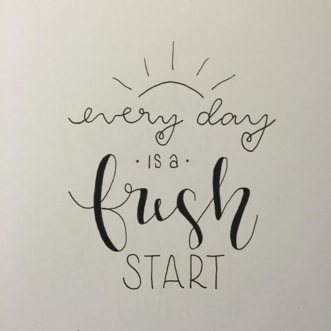 Letter Lovers frau_mesas: Anleitung zum Lettering auf ein Bild legen