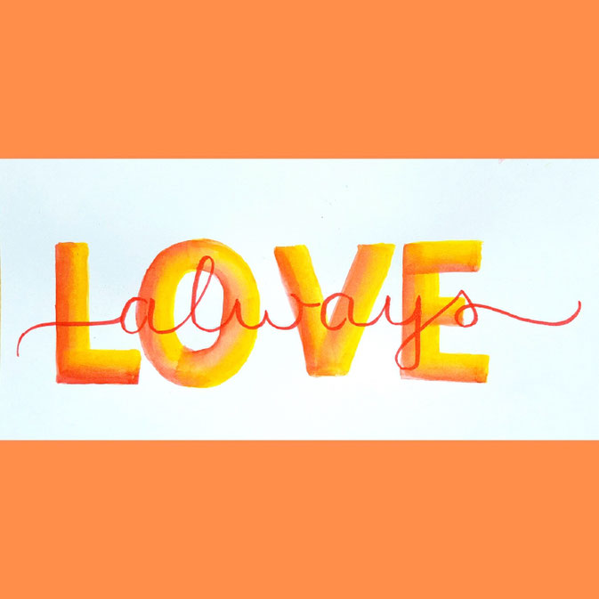 Letter Lovers Fraulitzi: Handlettering Love always