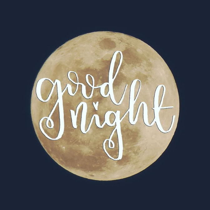 Letter Lovers frau_mesas: Handlettering good night