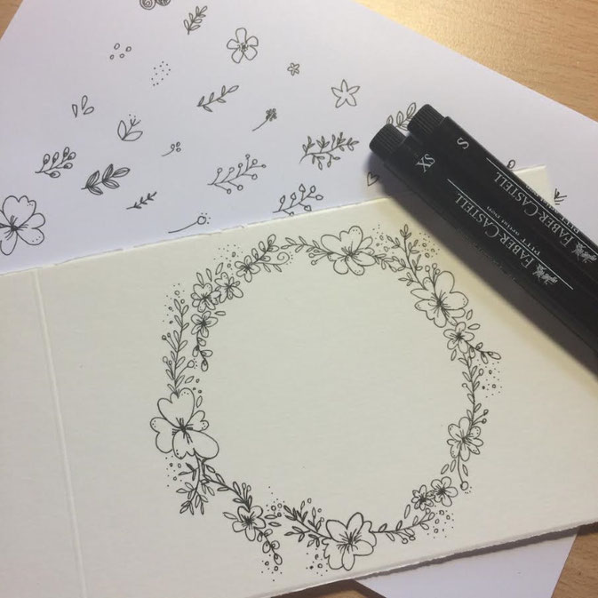 Letter Lovers - anna.schokolade - Blumenkränze vorgezeichnet