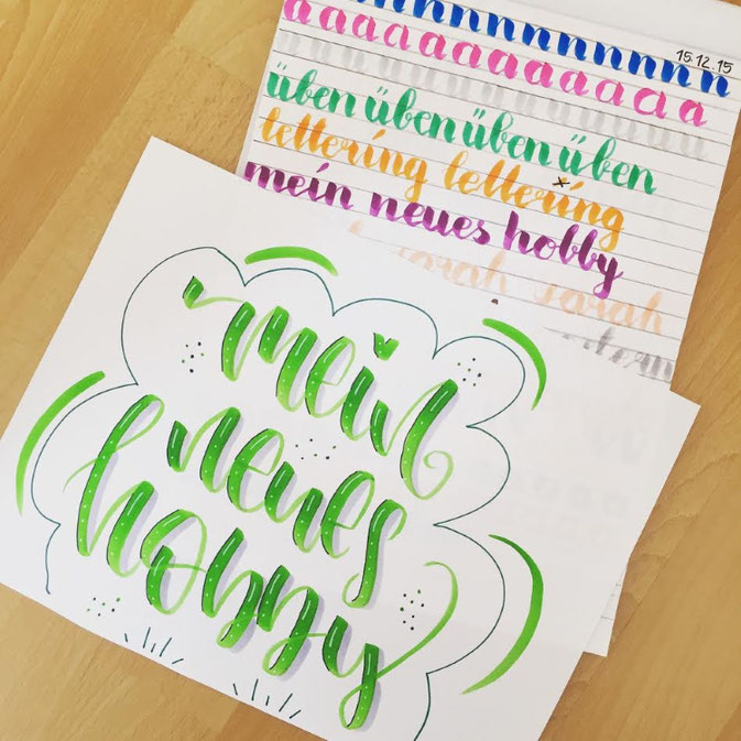 LetterLovers - fraeulein.hoffmann - Handlettering mein neues Hobby