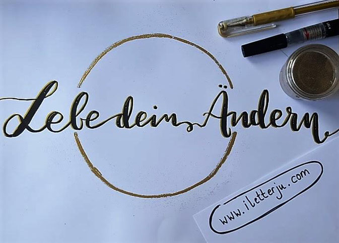 Letter Lovers - iletterju - Lebe dein Ändern - Embossing