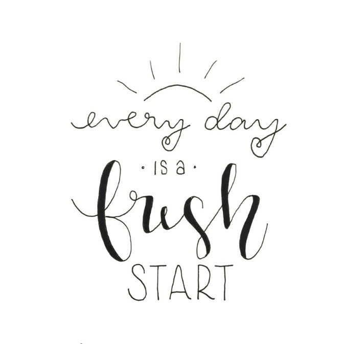 Letter Lovers frau_mesas: Handlettering every day is a fresh start